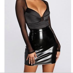 Major Sweetheart Satin Bodysuit